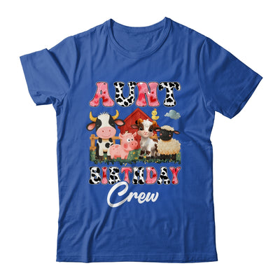Aunt Birthday Crew Farm Cow Birthday Boy Girl Family Shirt & Hoodie | teecentury