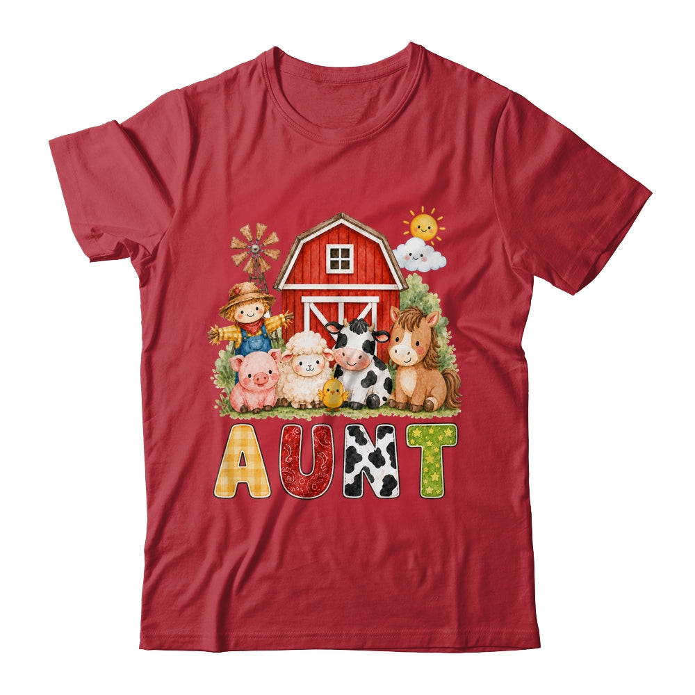 Aunt Farm Cow 1St Birthday Girl Boy Matching Family Shirt & Hoodie | teecentury