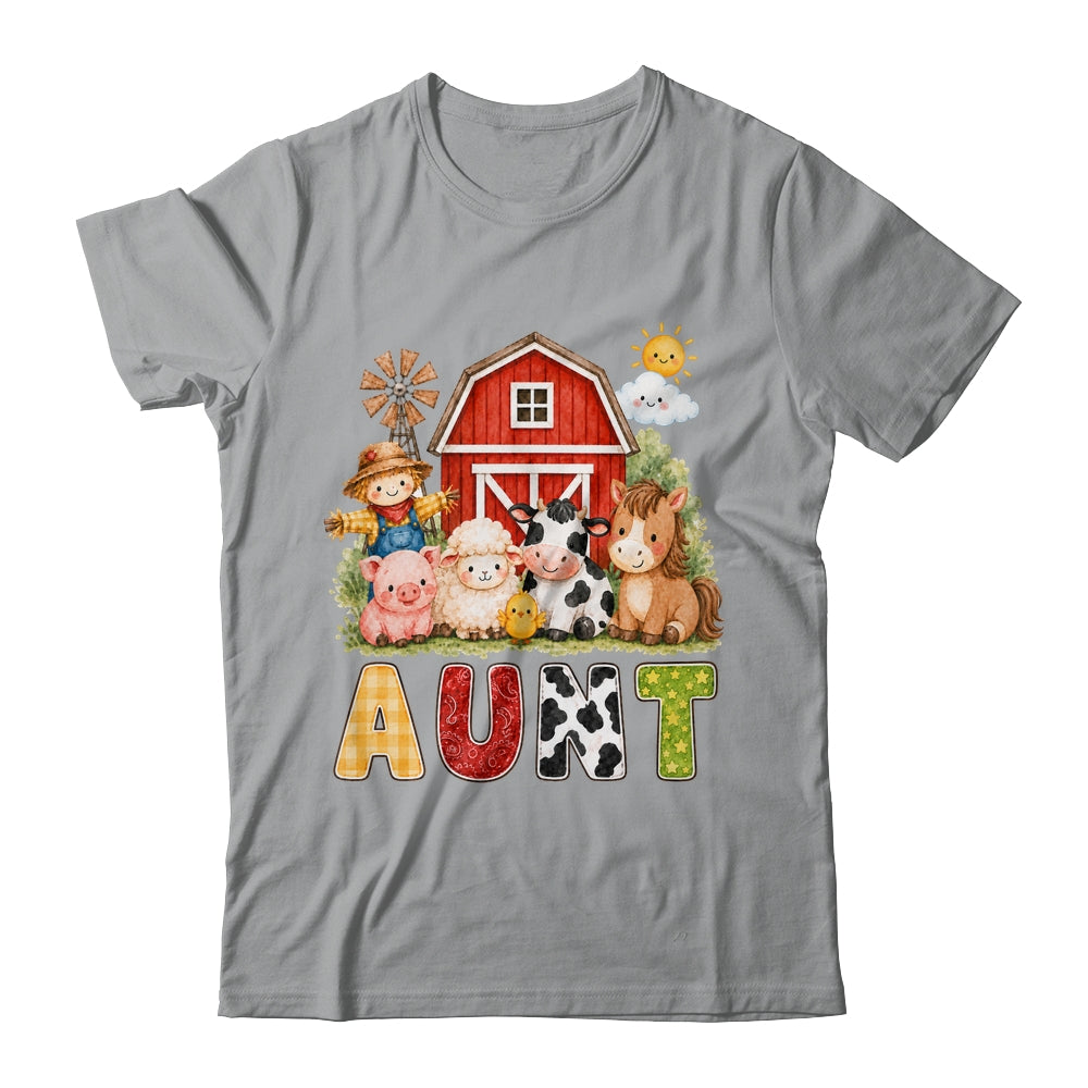Aunt Farm Cow 1St Birthday Girl Boy Matching Family Shirt & Hoodie | teecentury