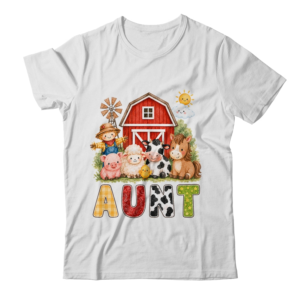 Aunt Farm Cow 1St Birthday Girl Boy Matching Family Shirt & Hoodie | teecentury