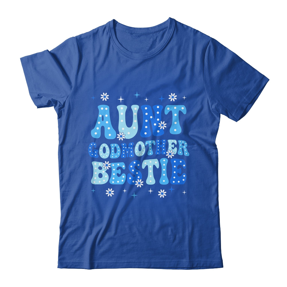 Aunt Godmother Bestie Groovy Cute For Mothers Day Funny Shirt & Tank Top | teecentury