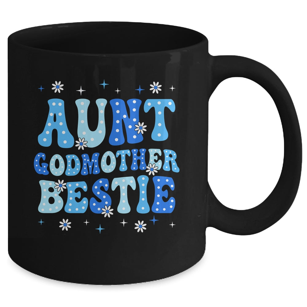 Aunt Godmother Bestie Groovy Cute For Mothers Day Funny Mug | teecentury
