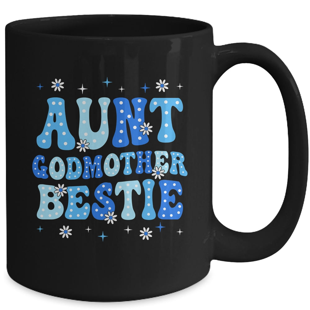 Aunt Godmother Bestie Groovy Cute For Mothers Day Funny Mug | teecentury