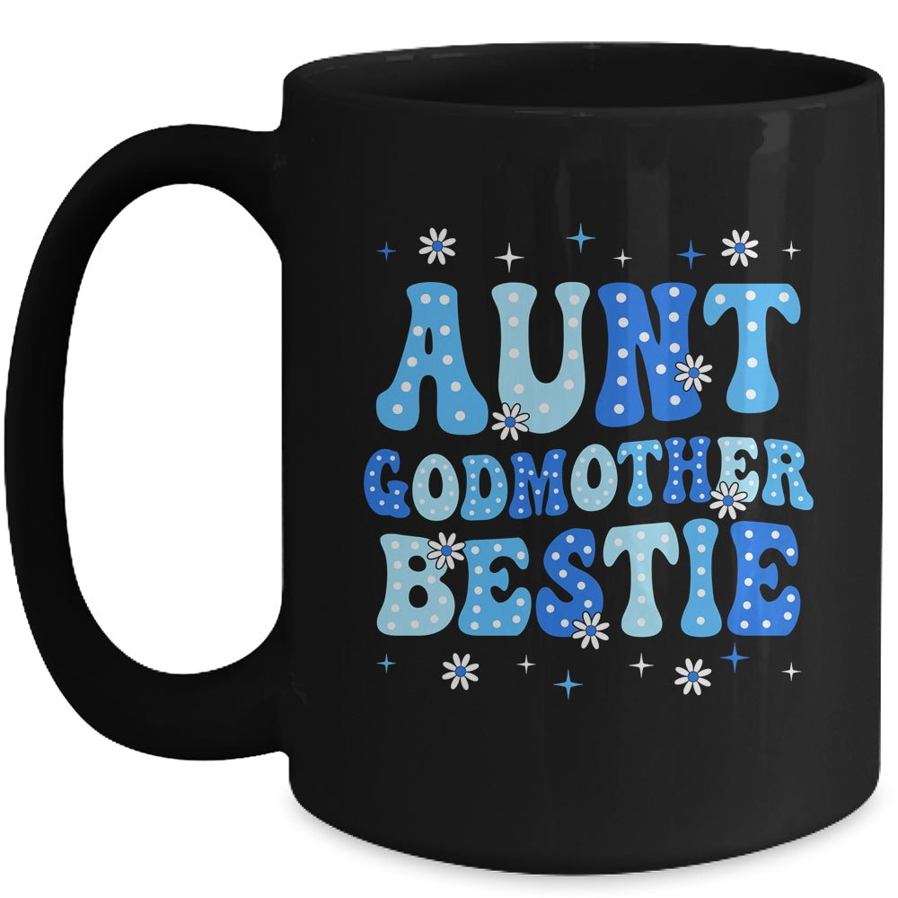 Aunt Godmother Bestie Groovy Cute For Mothers Day Funny Mug | teecentury