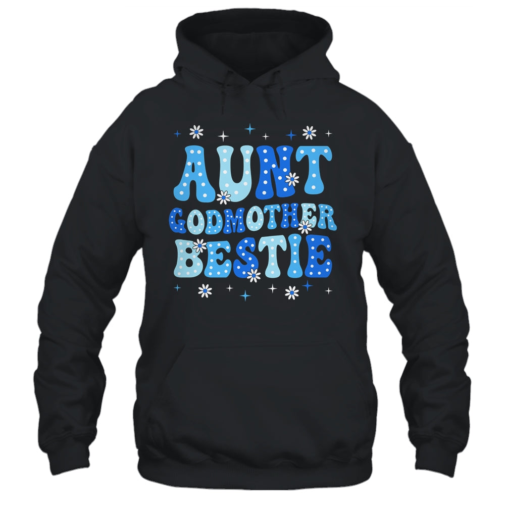 Aunt Godmother Bestie Groovy Cute For Mothers Day Funny Shirt & Tank Top | teecentury
