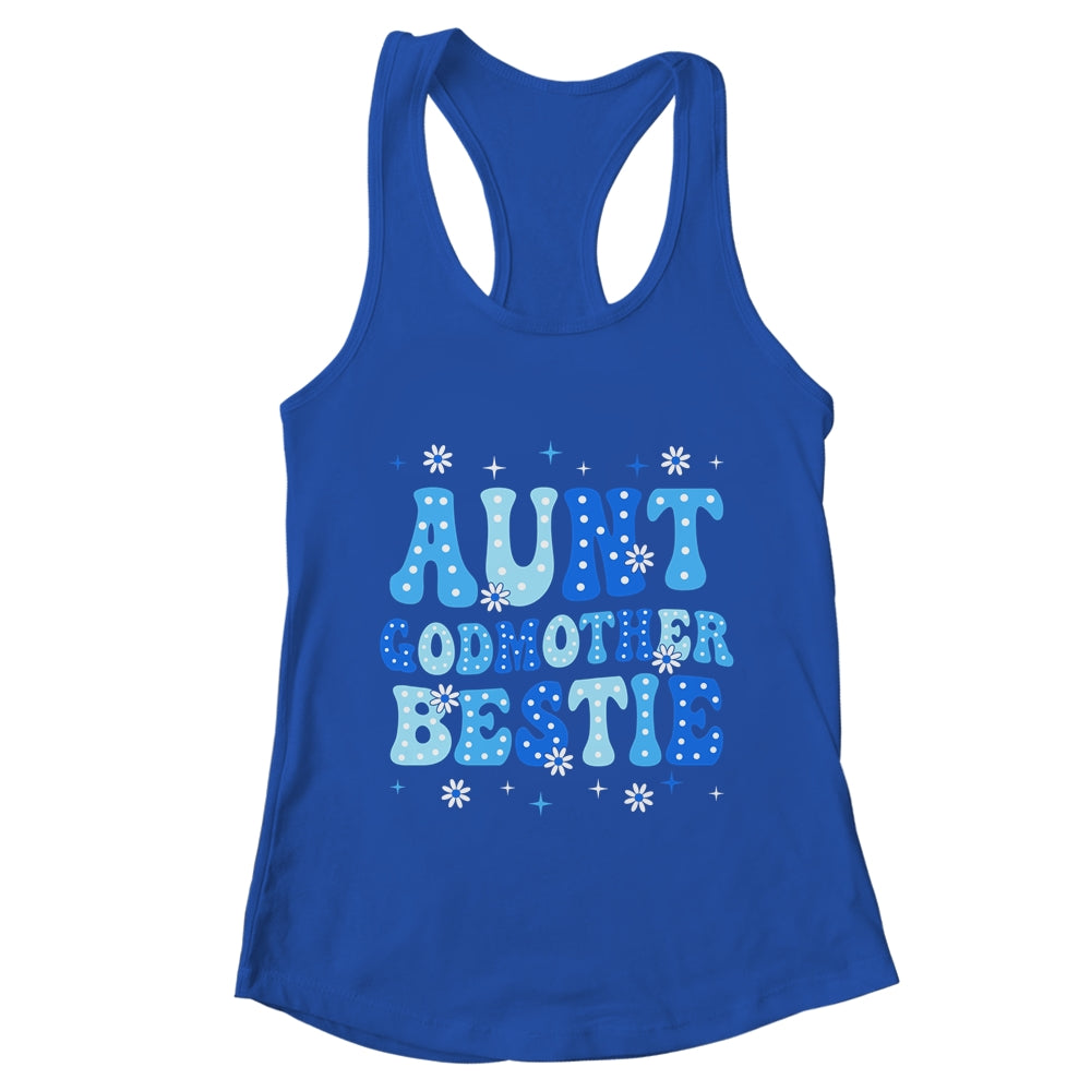 Aunt Godmother Bestie Groovy Cute For Mothers Day Funny Shirt & Tank Top | teecentury