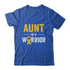 Aunt Of A Warrior Childhood Cancer Awareness Family Ribbon Shirt & Hoodie | teecentury