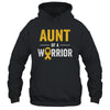 Aunt Of A Warrior Childhood Cancer Awareness Family Ribbon Shirt & Hoodie | teecentury