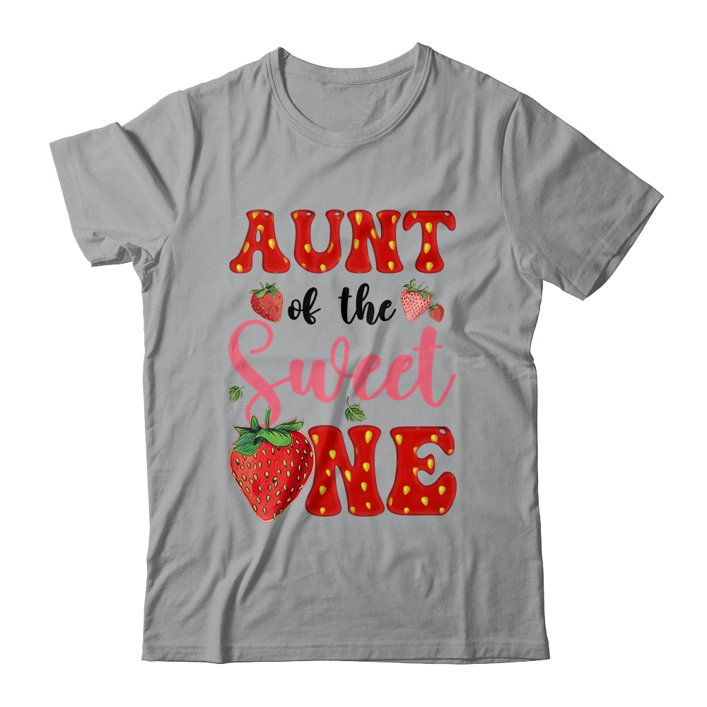 Aunt Of Sweet One Strawberry Frist 1st Birthday Girl Shirt & Hoodie | teecentury
