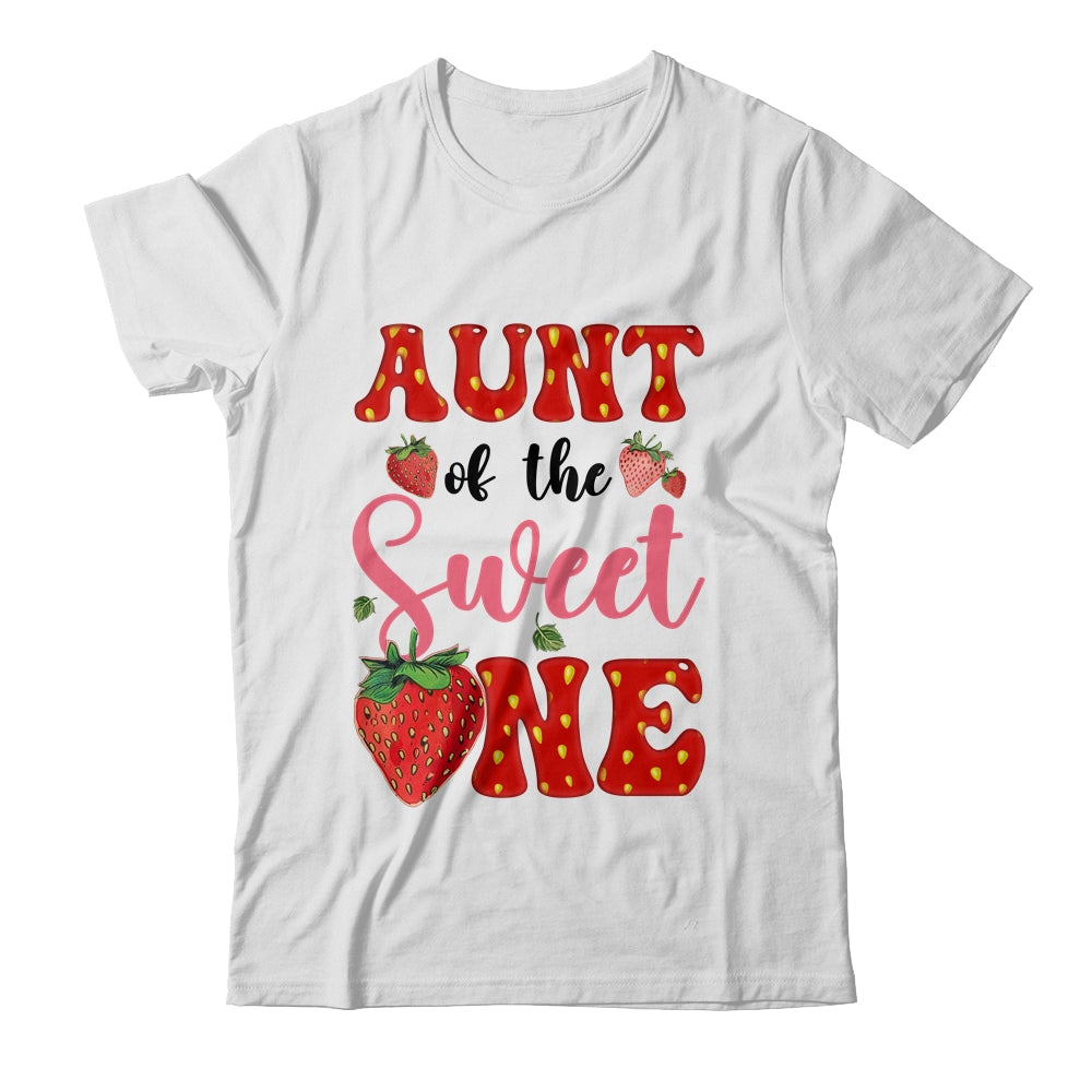 Aunt Of Sweet One Strawberry Frist 1st Birthday Girl Shirt & Hoodie | teecentury
