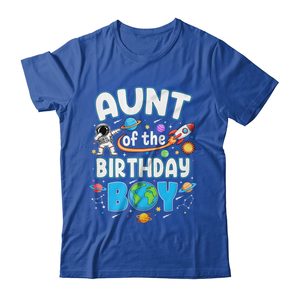 Aunt Of The Birthday Boy Astronaut Family Space Planets Shirt & Hoodie | teecentury