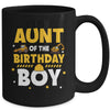 Aunt Of The Birthday Boy Construction Worker Family Party Mug | teecentury