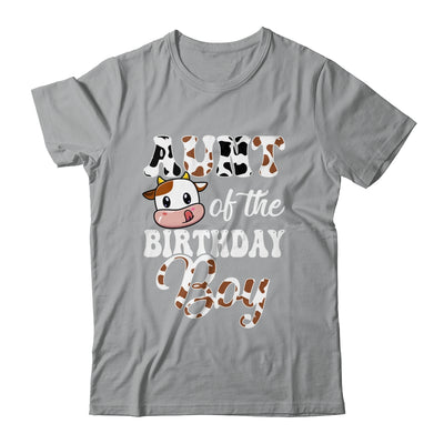 Aunt Of The Birthday Boy Cow Farm 1st Birthday Boy Shirt & Hoodie | teecentury