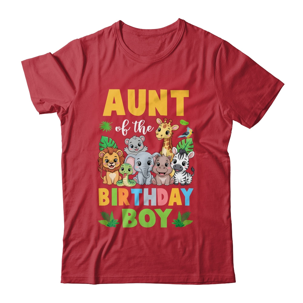 Aunt Of The Birthday Boy Kids Safari Jungle Animal Shirt & Hoodie | teecentury