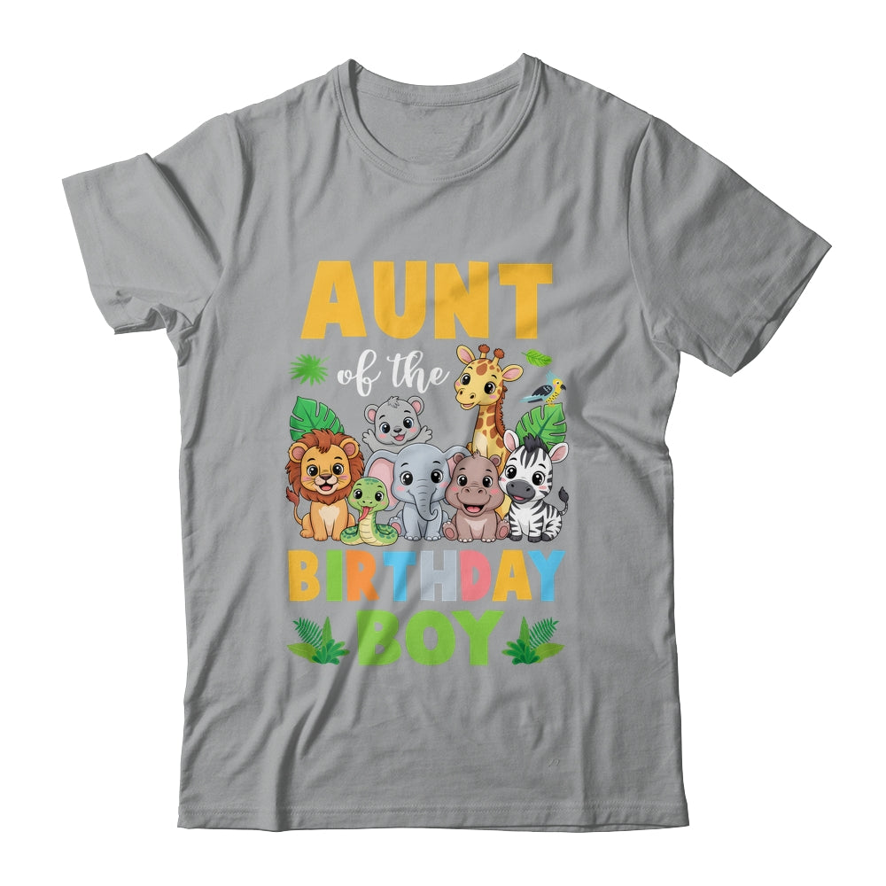 Aunt Of The Birthday Boy Kids Safari Jungle Animal Shirt & Hoodie | teecentury