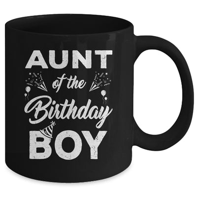 Aunt Of The Birthday Boy Matching Family Party 1st Birthday Mug | teecentury