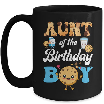 Aunt Of The Birthday Boy Milk And Cookies 1st Birthday Mug | teecentury