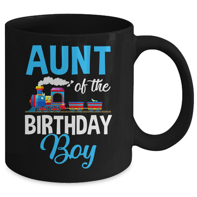 Aunt Of The Birthday Boy Railroad Train Theme Lover Mug | teecentury