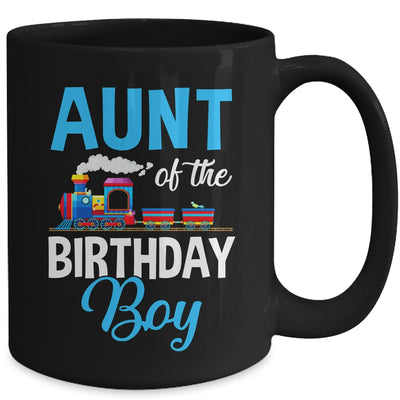 Aunt Of The Birthday Boy Railroad Train Theme Lover Mug | teecentury