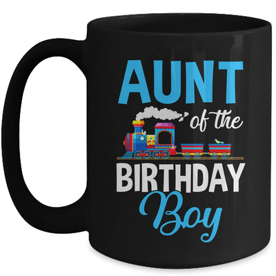 Aunt Of The Birthday Boy Railroad Train Theme Lover Mug | teecentury