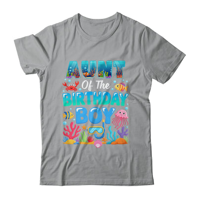 Aunt Of The Birthday Boy Sea Animals Ocean Aquarium Shirt & Hoodie | teecentury