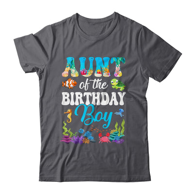 Aunt Of The Birthday Boy Sea Fish Ocean Aquarium Party Shirt & Hoodie | teecentury