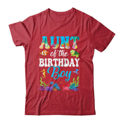 Aunt Of The Birthday Boy Sea Fish Ocean Aquarium Party Shirt & Hoodie | teecentury