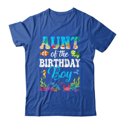 Aunt Of The Birthday Boy Sea Fish Ocean Aquarium Party Shirt & Hoodie | teecentury