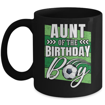 Aunt Of The Birthday Boy Soccer Birthday Soccer Player Mug | teecentury