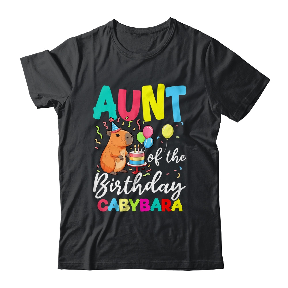 Aunt Of The Birthday Capybara Girl Bday Party Family Shirt & Hoodie | teecentury