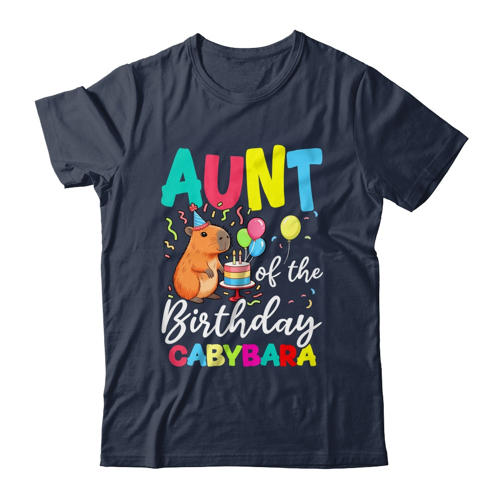 Aunt Of The Birthday Capybara Girl Bday Party Family Shirt & Hoodie | teecentury