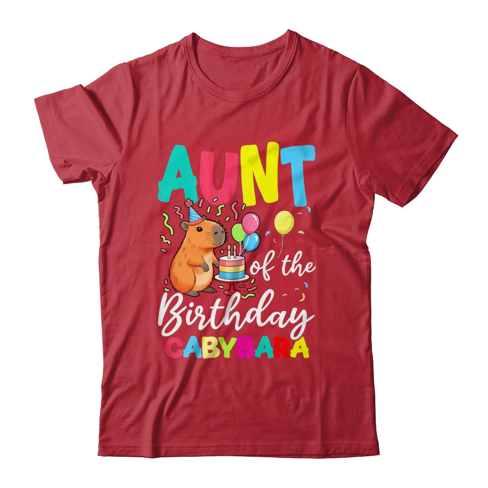 Aunt Of The Birthday Capybara Girl Bday Party Family Shirt & Hoodie | teecentury