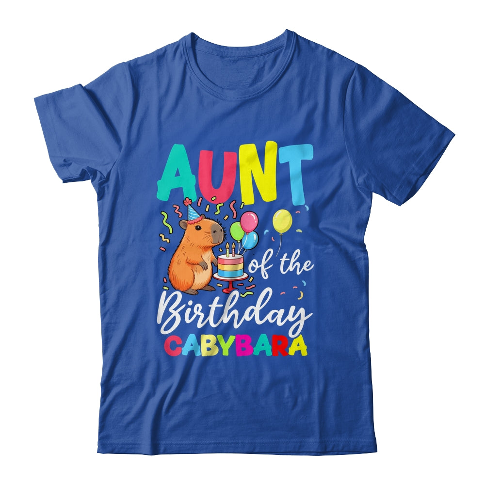 Aunt Of The Birthday Capybara Girl Bday Party Family Shirt & Hoodie | teecentury