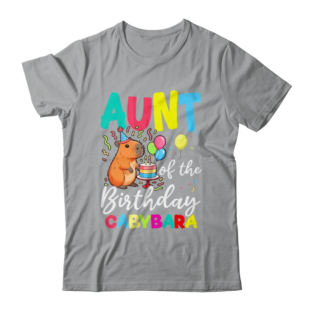 Aunt Of The Birthday Capybara Girl Bday Party Family Shirt & Hoodie | teecentury