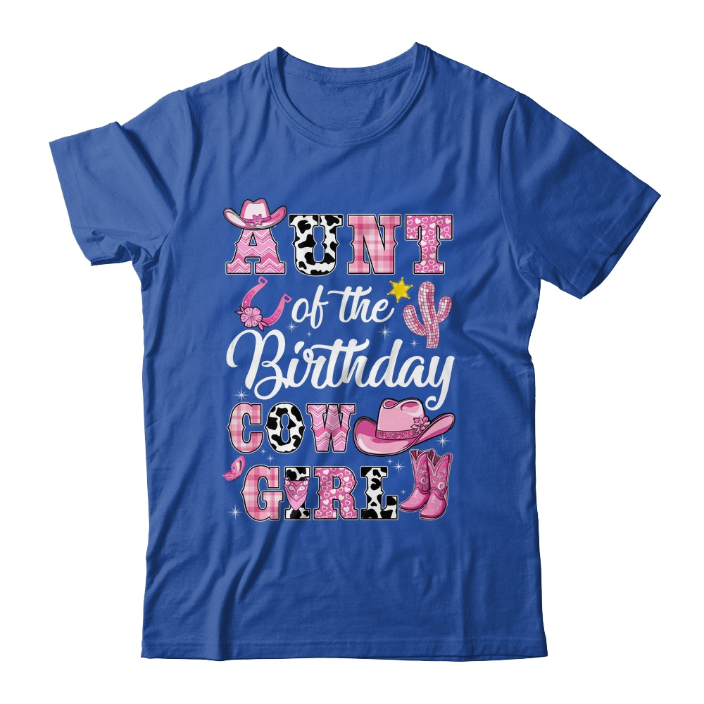 Aunt Of The Birthday Cow Girl Western Cowgirl 1st Birthday Shirt & Hoodie | teecentury