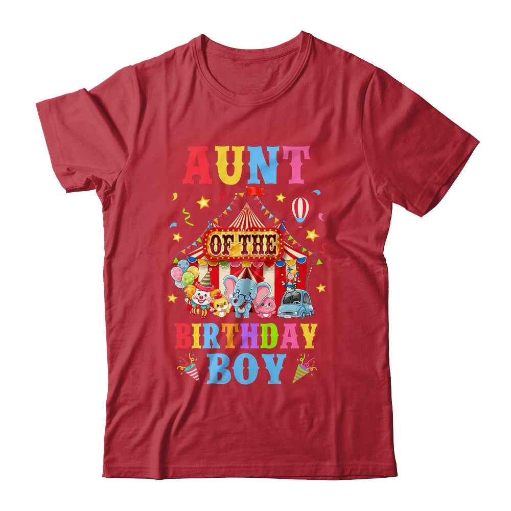 Aunt Of The Birthday For Boy Circus Carnival Theme Party Shirt & Hoodie | teecentury