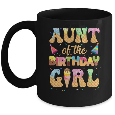 Aunt Of The Birthday Girl 1st Ice Cream Party Family Mug | teecentury