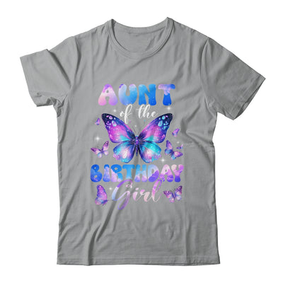 Aunt Of The Birthday Girl Butterfly Family Matching Shirt & Hoodie | teecentury