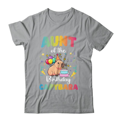 Aunt Of The Birthday Girl Capybara Bday Party Family Shirt & Hoodie | teecentury