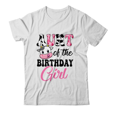 Aunt Of The Birthday Girl Cow Farm 1st Birthday Girl Shirt & Hoodie | teecentury