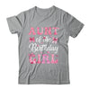 Aunt Of The Birthday Girl Family Pink Coquette Bow Shirt & Hoodie | teecentury