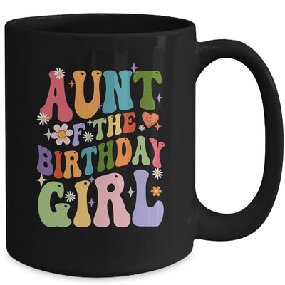 Aunt Of The Birthday Girl Groovy Party 1st Birthday Girl Mug | teecentury