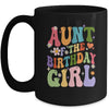 Aunt Of The Birthday Girl Groovy Party 1st Birthday Girl Mug | teecentury