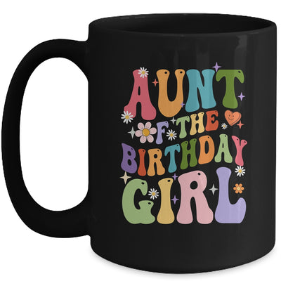 Aunt Of The Birthday Girl Groovy Party 1st Birthday Girl Mug | teecentury