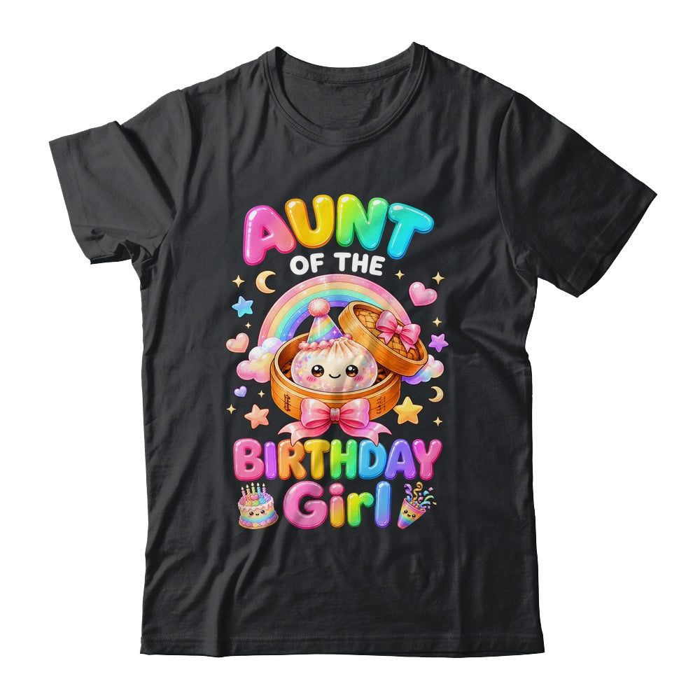 Aunt Of The Birthday Girl Kawaii Dumpling Squishy Family Shirt & Hoodie | teecentury
