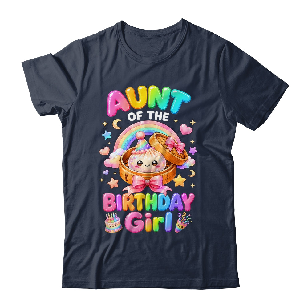 Aunt Of The Birthday Girl Kawaii Dumpling Squishy Family Shirt & Hoodie | teecentury