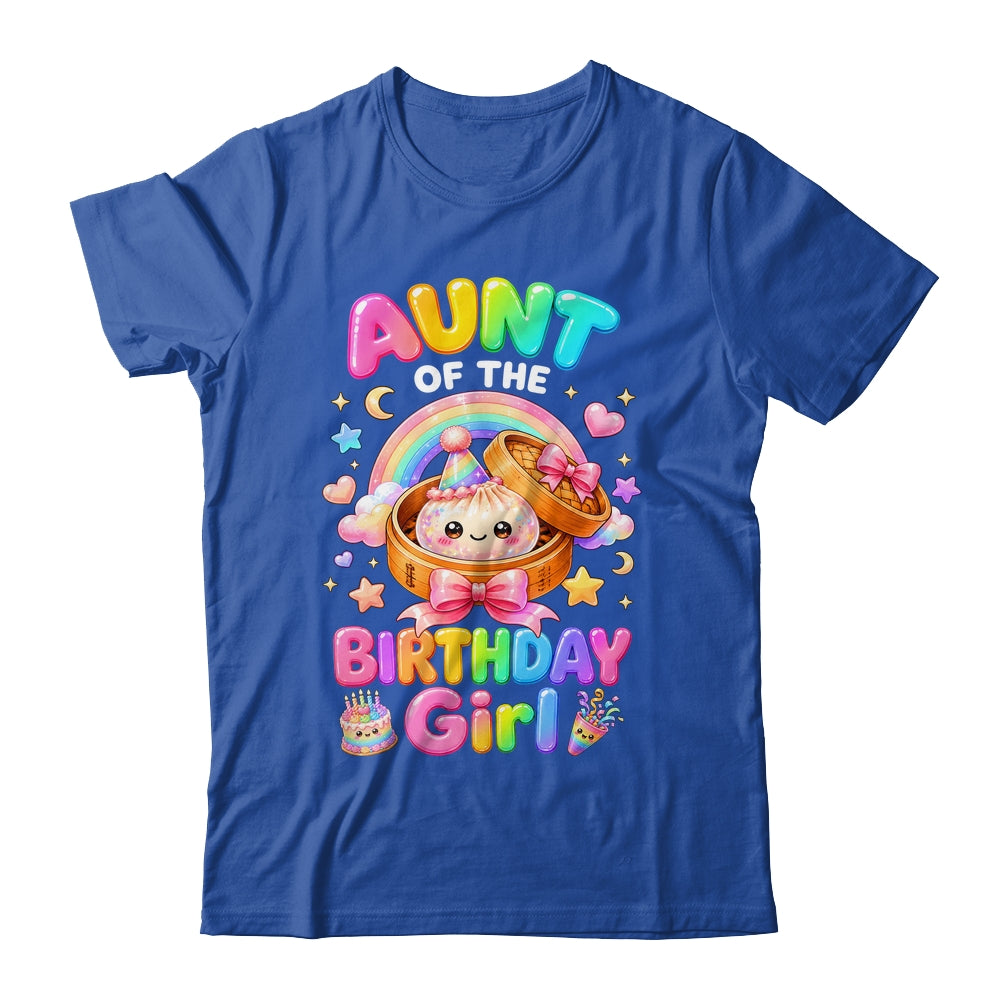 Aunt Of The Birthday Girl Kawaii Dumpling Squishy Family Shirt & Hoodie | teecentury
