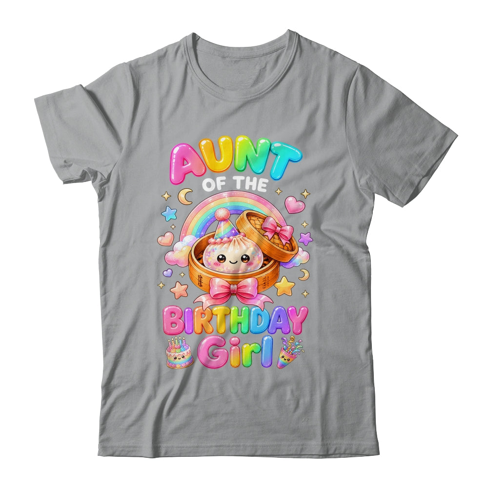 Aunt Of The Birthday Girl Kawaii Dumpling Squishy Family Shirt & Hoodie | teecentury