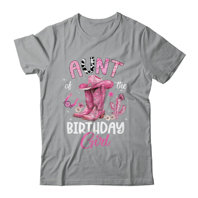 Aunt Of The Birthday Girl Pink Cowgirl Western Cow Girl Shirt & Hoodie | teecentury