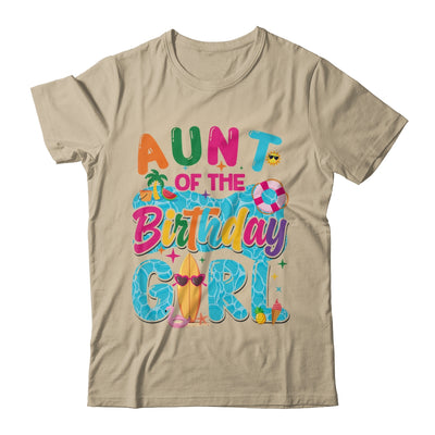 Aunt Of The Birthday Girl Pool Party Beach Family Matching Shirt & Hoodie | teecentury